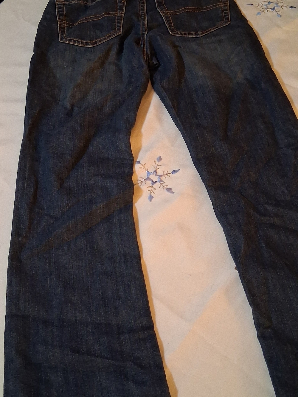 Place Kids Dark Blue Denim Jeans with Contrast Stitching 10 260933